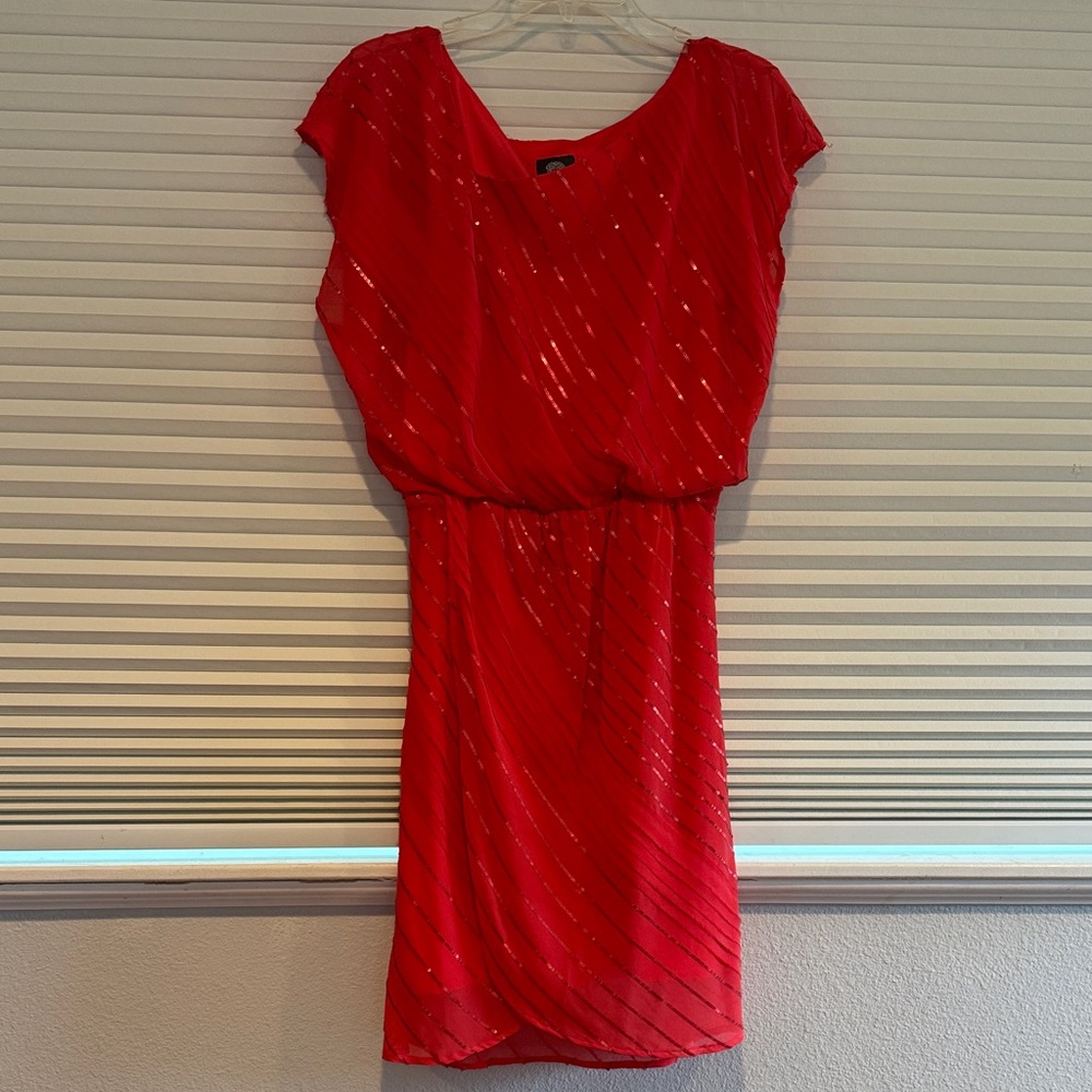 Vince Camuto Coral Sequin Dress